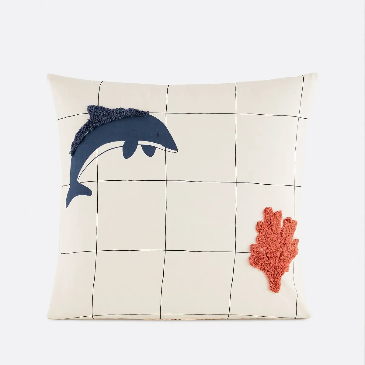 Heol Rectangular Pillowcase - Ecru, Recycled Cotton product