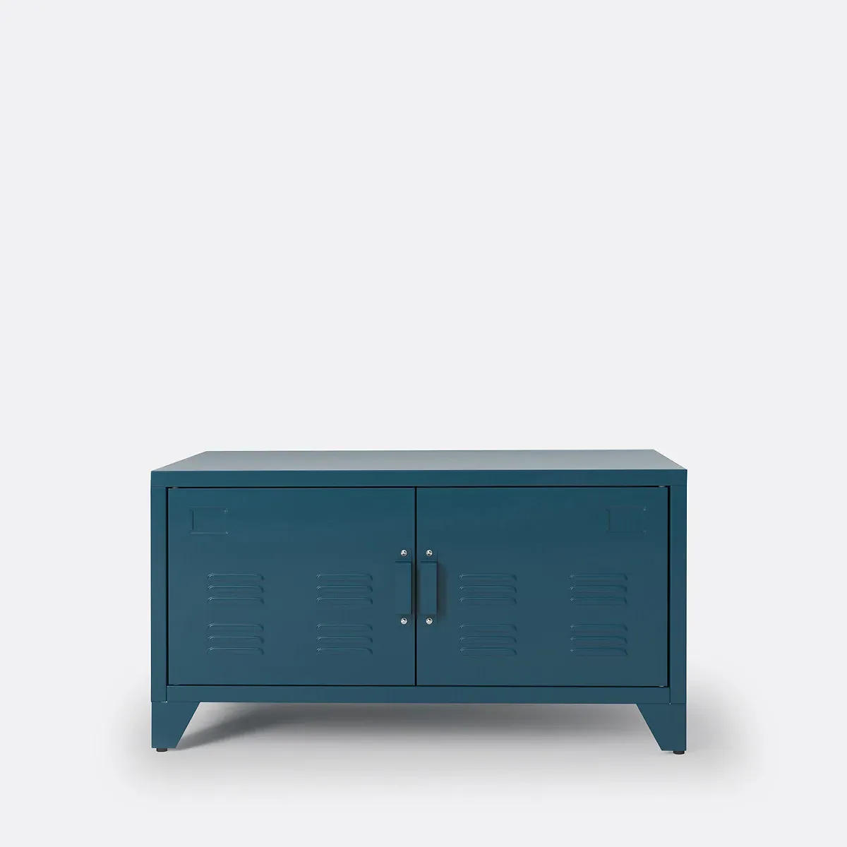 Hiba 2-Door Low Sideboard - Prussian Blue, Steel product