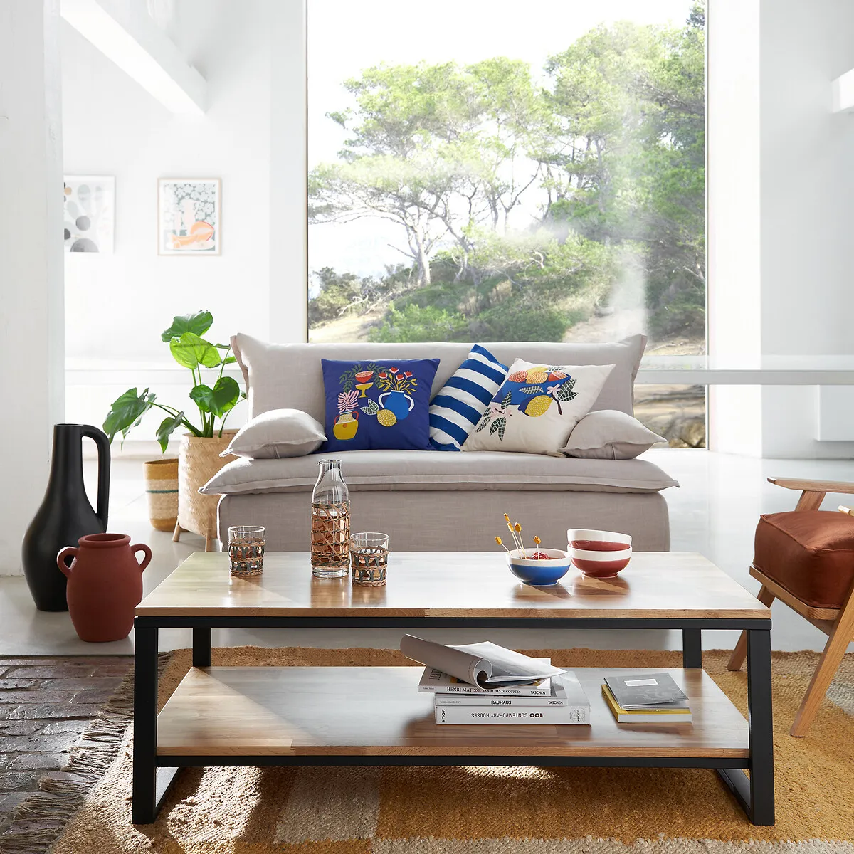 Hiba 2-Tier Coffee Table - Natural, Solid Oak alternate view