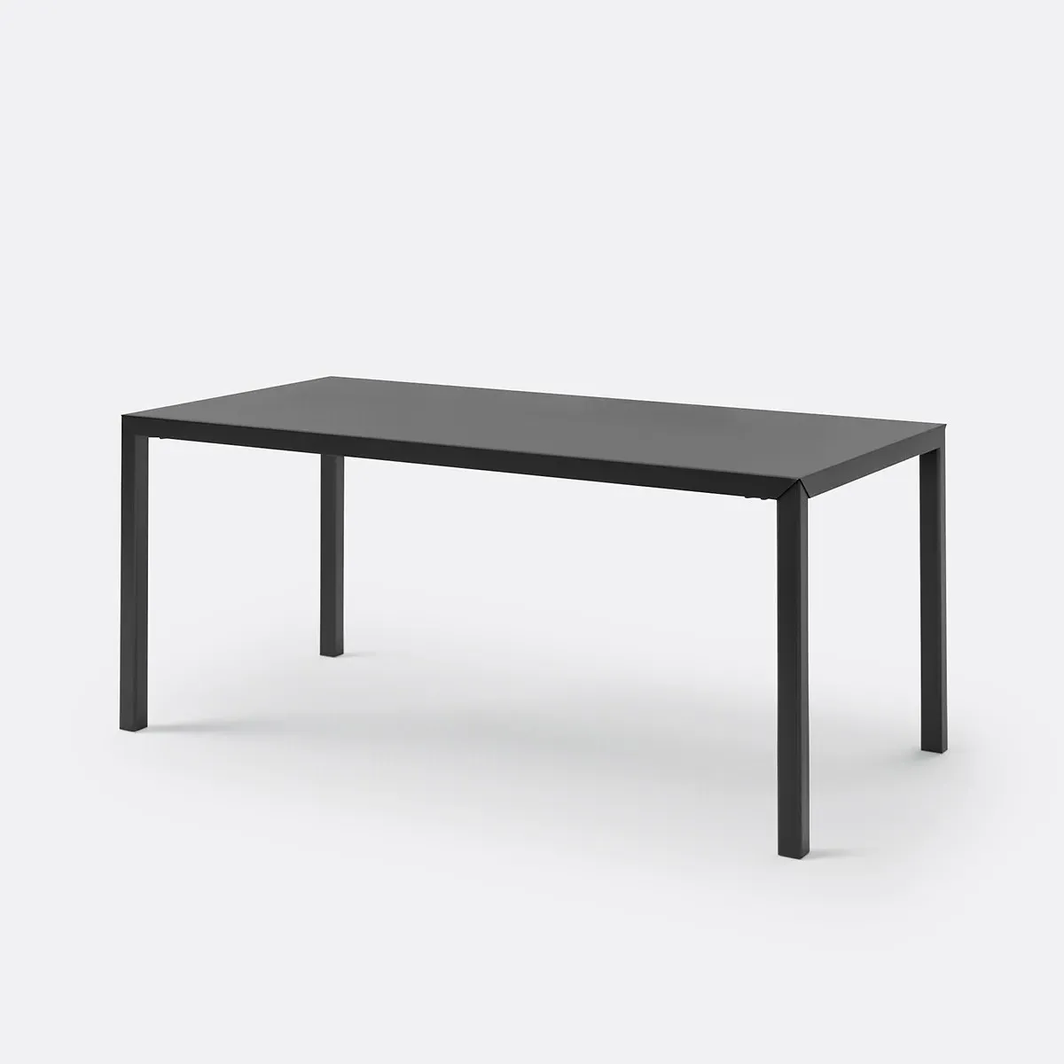 Hiba 6-Seater Dining Table - Black, Steel product