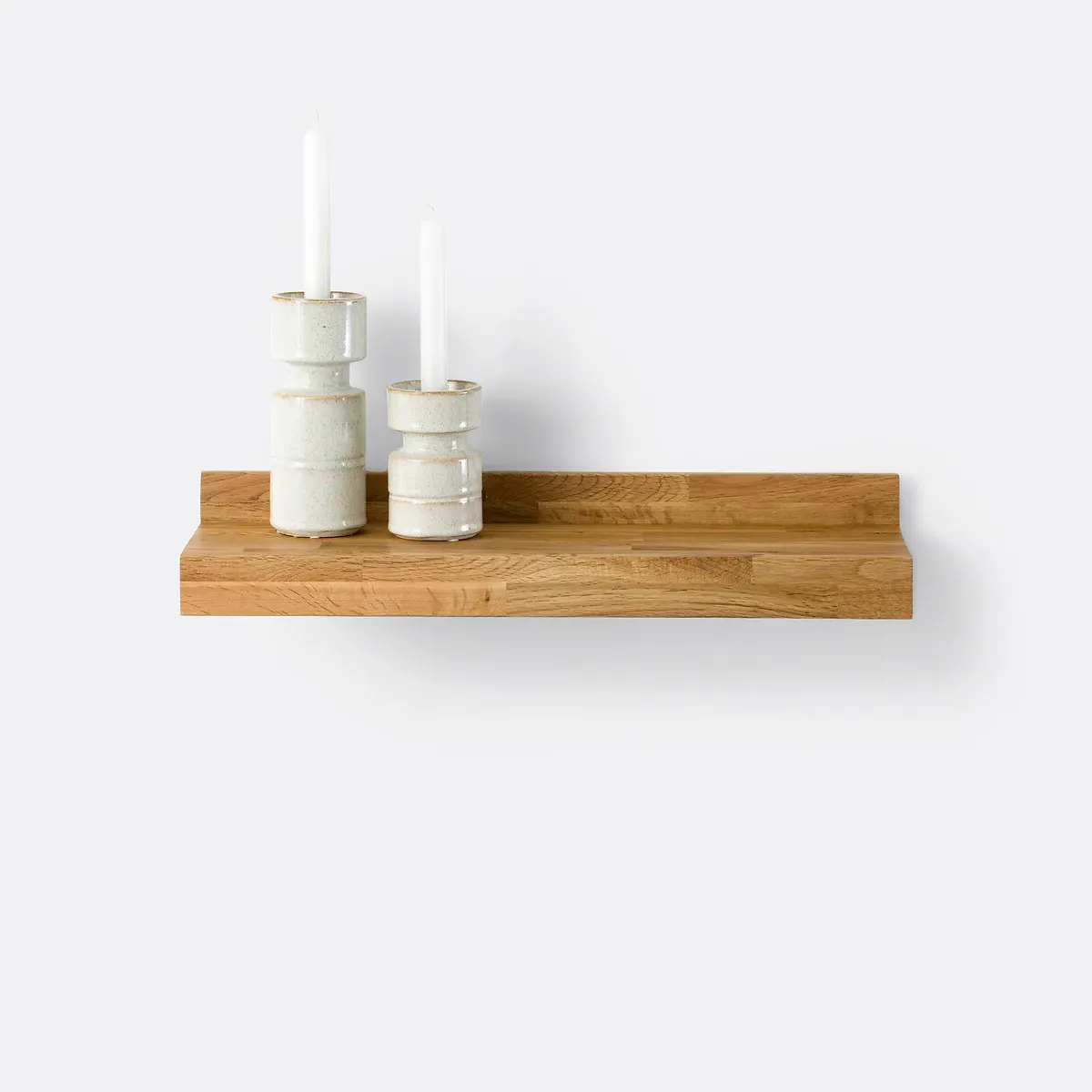 Hiba 60cm Wall Shelf - Natural, Solid Oak product
