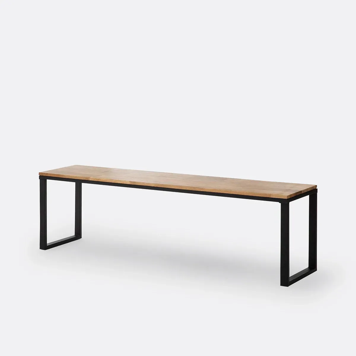 Hiba Bench - Natural, Solid Oak & Metal product