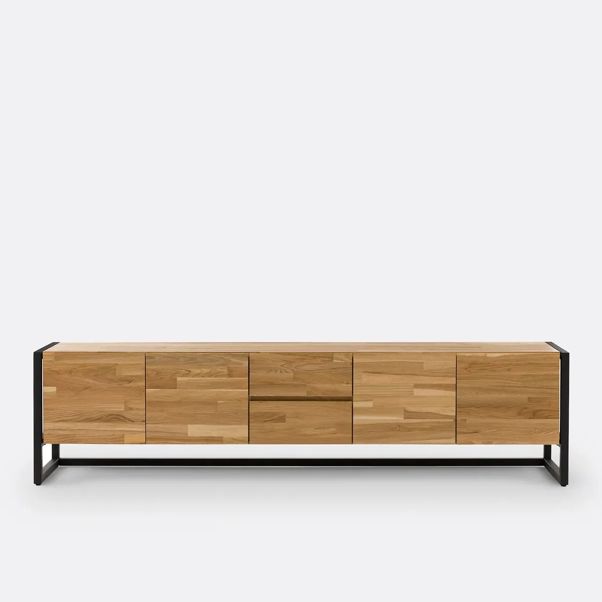Hiba L200cm TV Stand - Oak, Solid Oak & Steel product