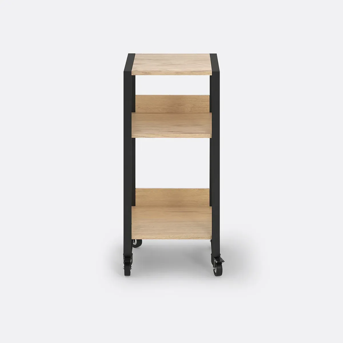 Hiba Serving Trolley with Casters - Natural, Pine alternate view