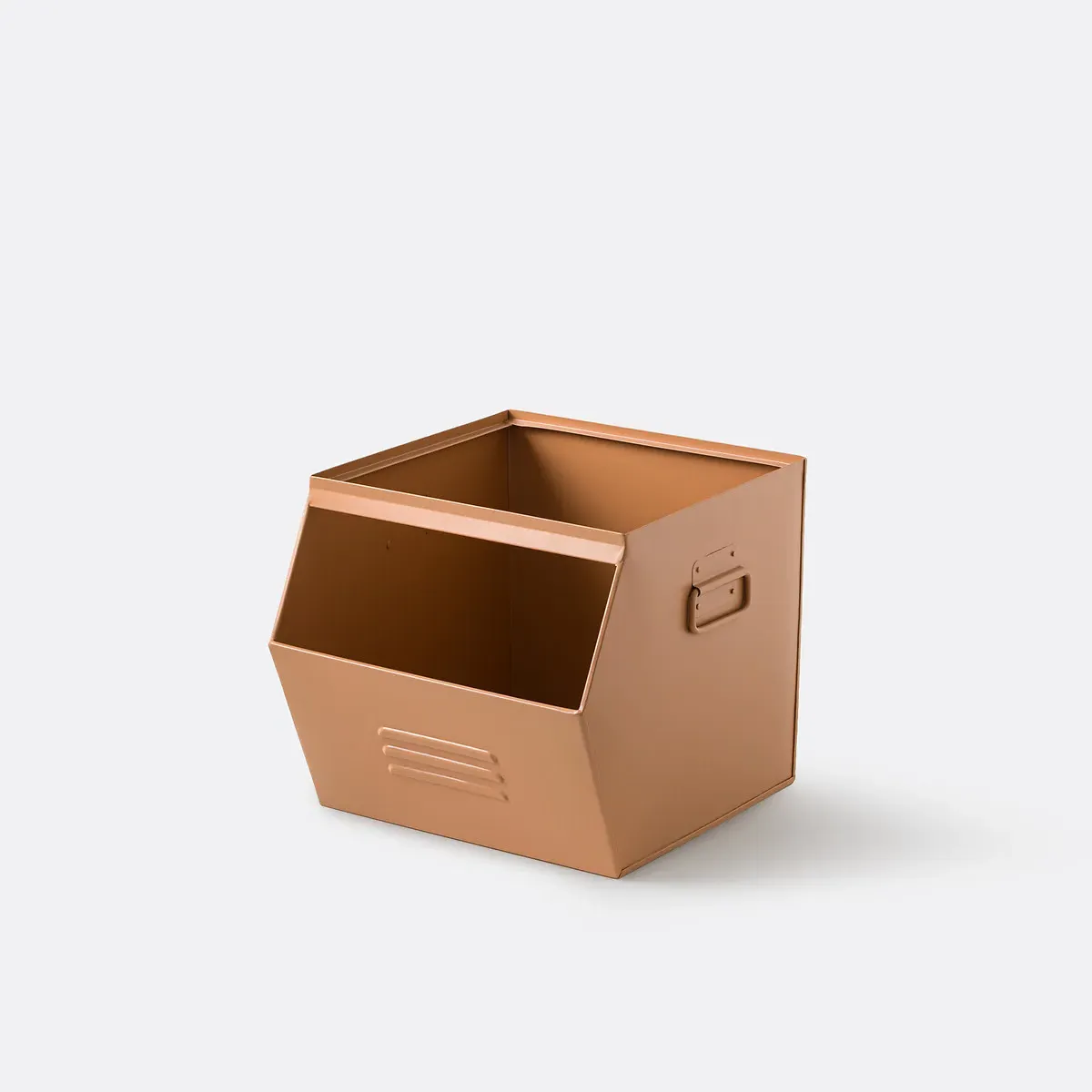 Hiba Stackable Storage Locker - Caramel, Steel product