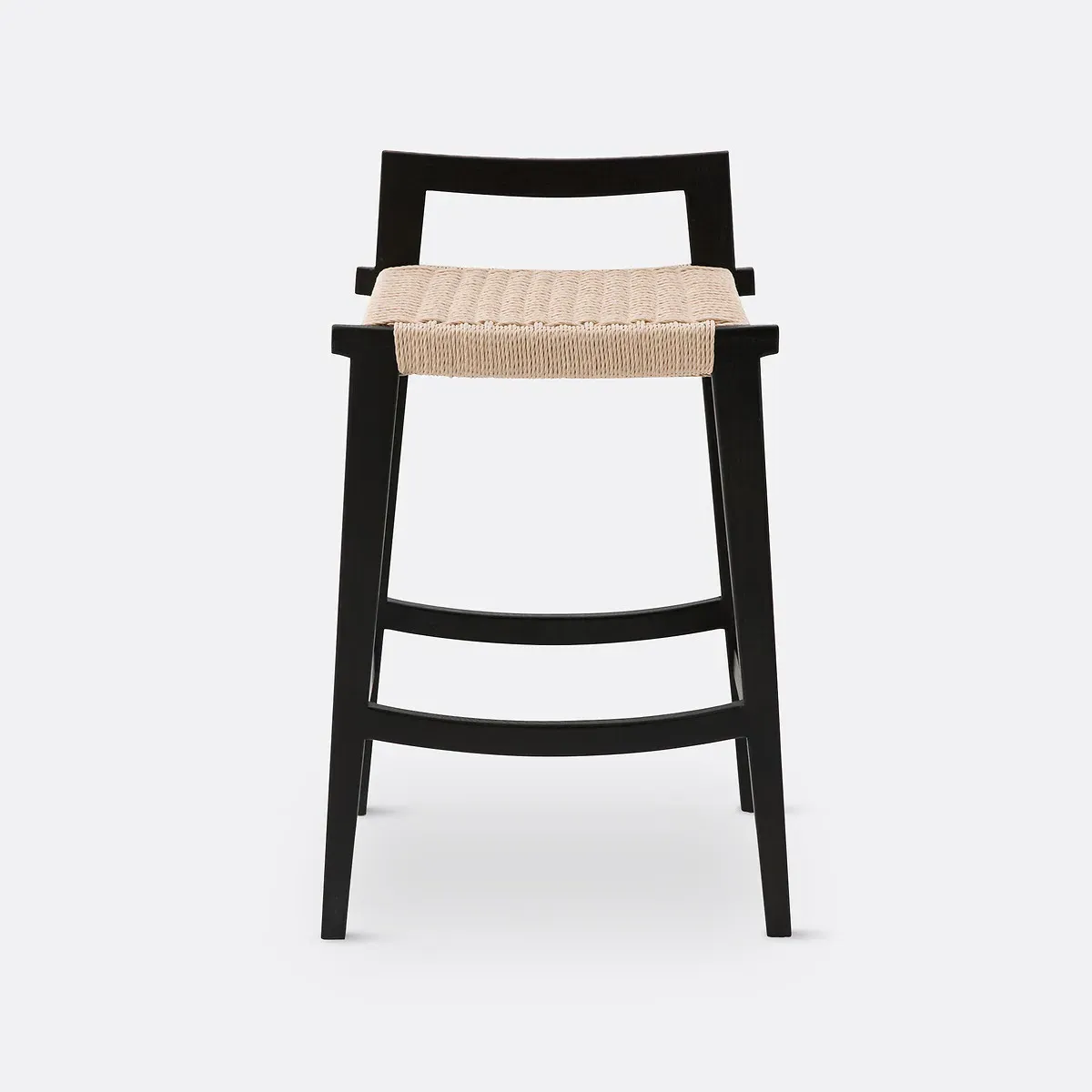 Hokito Bar Stool - Black, Oak & Paper Rope alternate view
