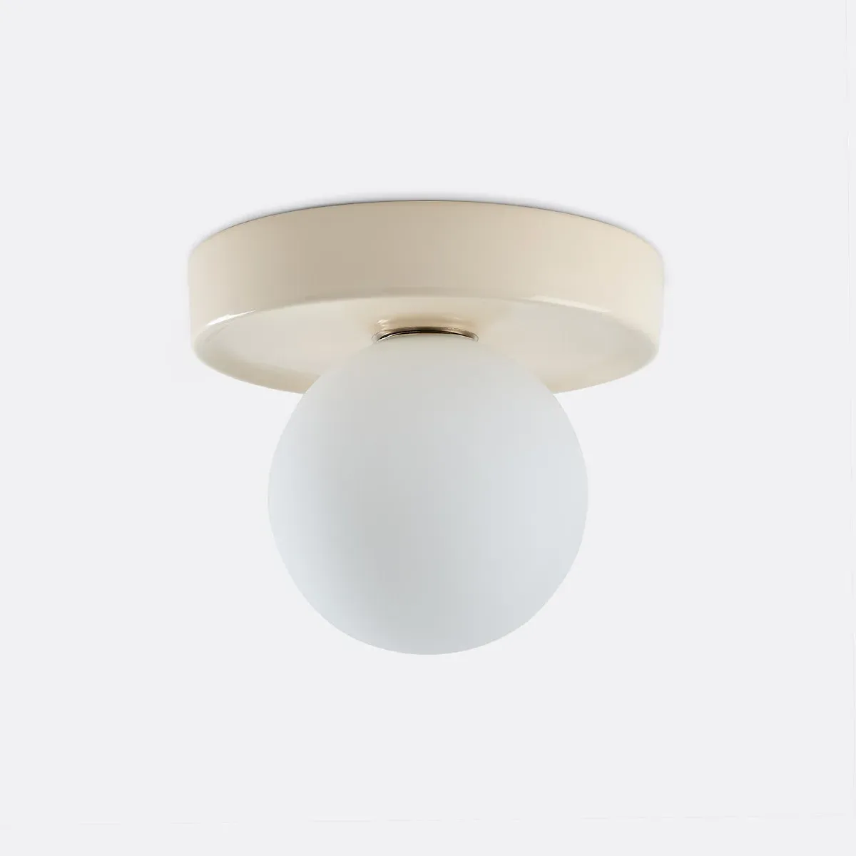 Holi Round Ceramic and Opal Glass Ceiling/Wall Light - Ecru product