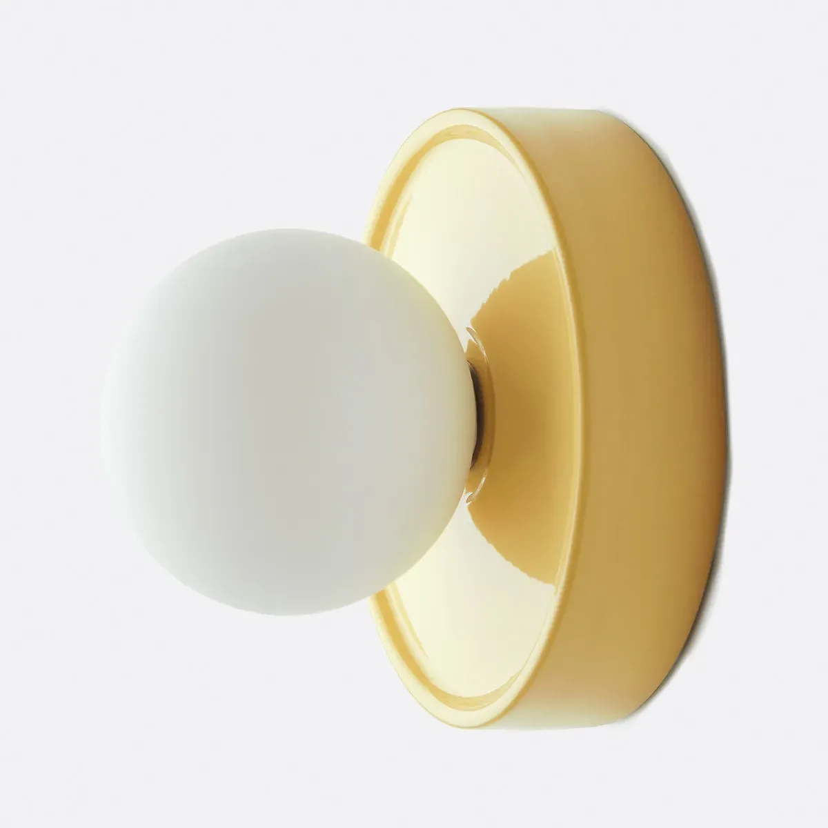 Holi Round Wall or Ceiling Light - Yellow, Ceramic product