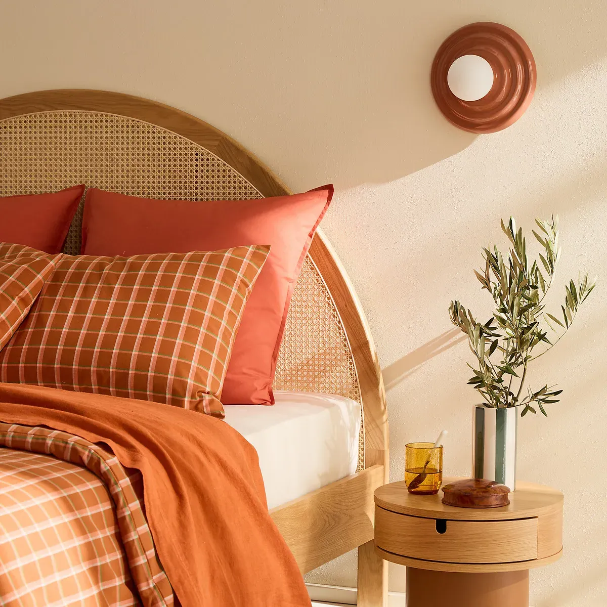 Holi Wall or Ceiling Light - Terracotta, Ceramic & Opaline Glass alternate view