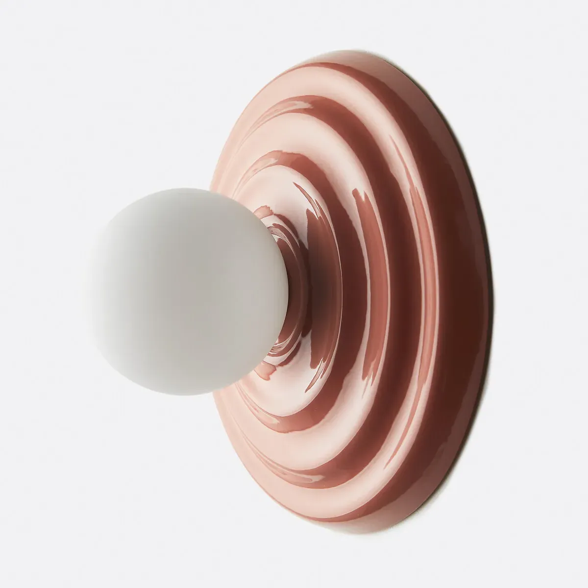 Holi Wall or Ceiling Light - Terracotta, Ceramic & Opaline Glass product
