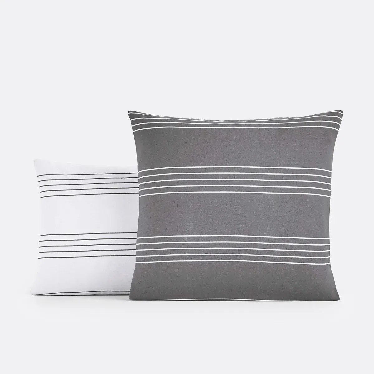 Horizon Striped Pillowcase - Grey, Cotton product