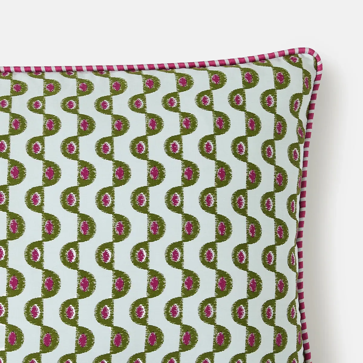 Ika Rectangular Cushion Cover - Blue, Cotton Satin alternate view