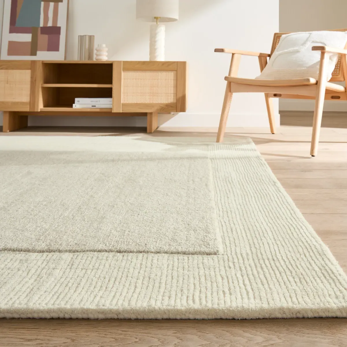 Ilena Wool Rug - Ecru alternate view