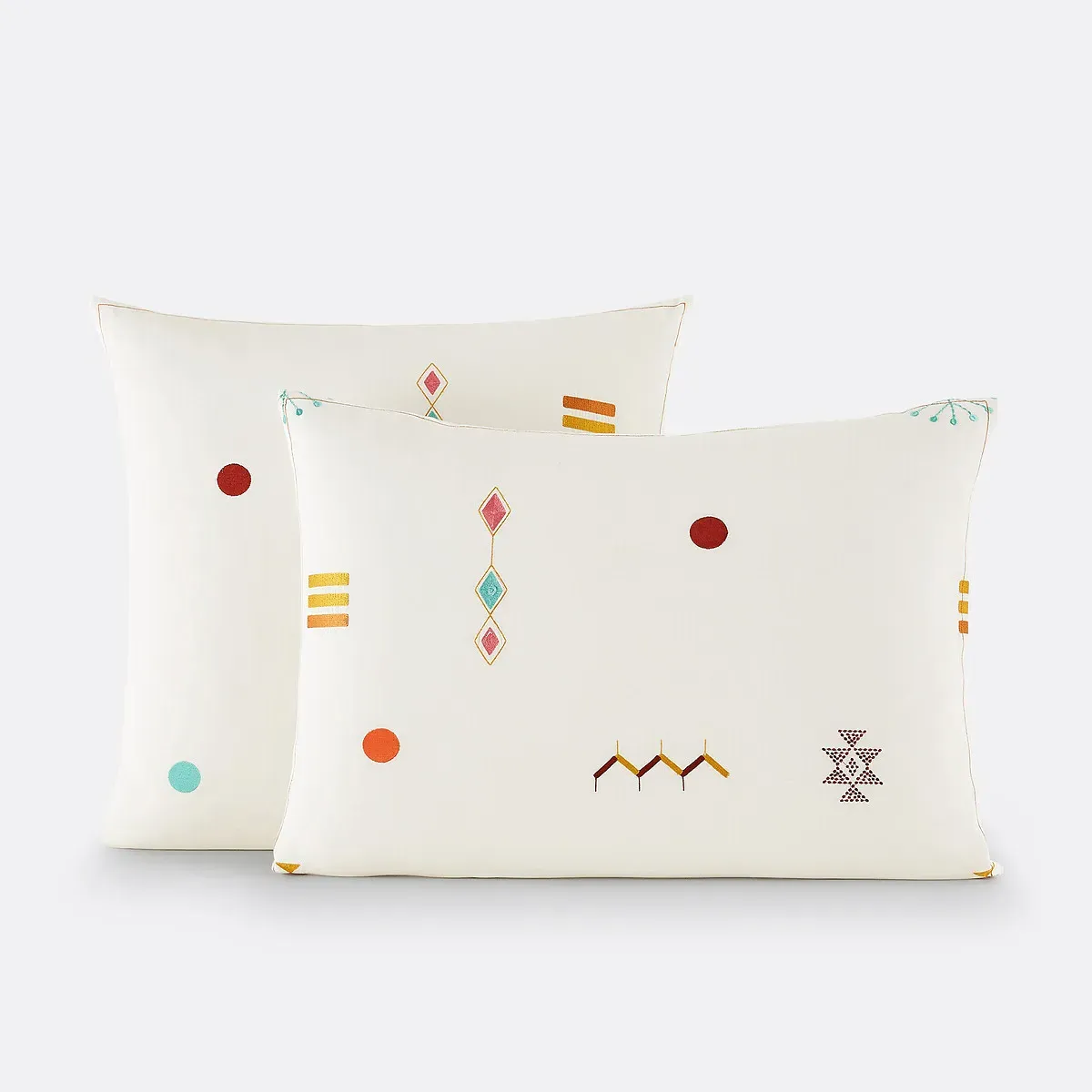 Imani Embroidered Vintage Pillowcase - Off-White, Cotton product