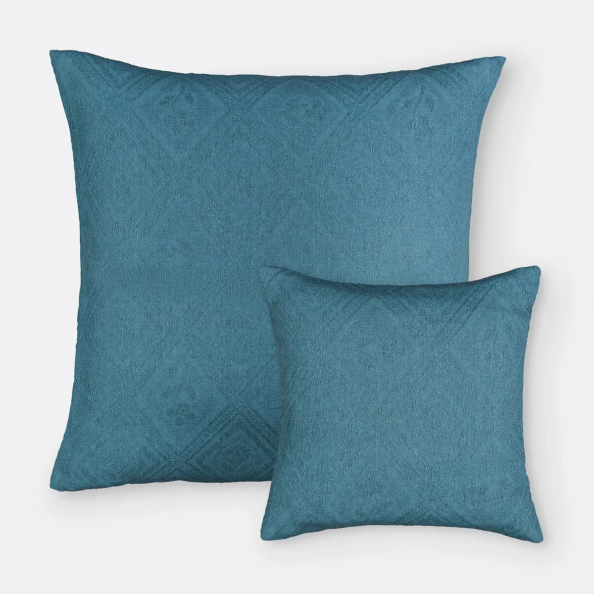 Indo Cotton Jacquard Cushion Cover - Blue Indian product