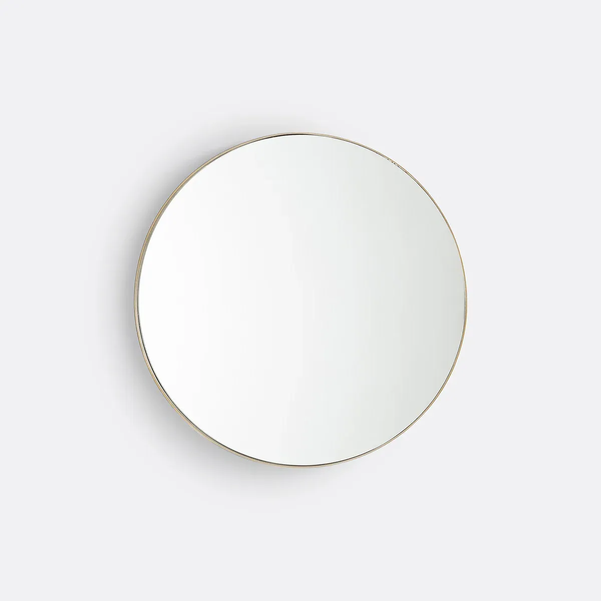 Iodus Small Round Wall Mirror - Brass, Iron product