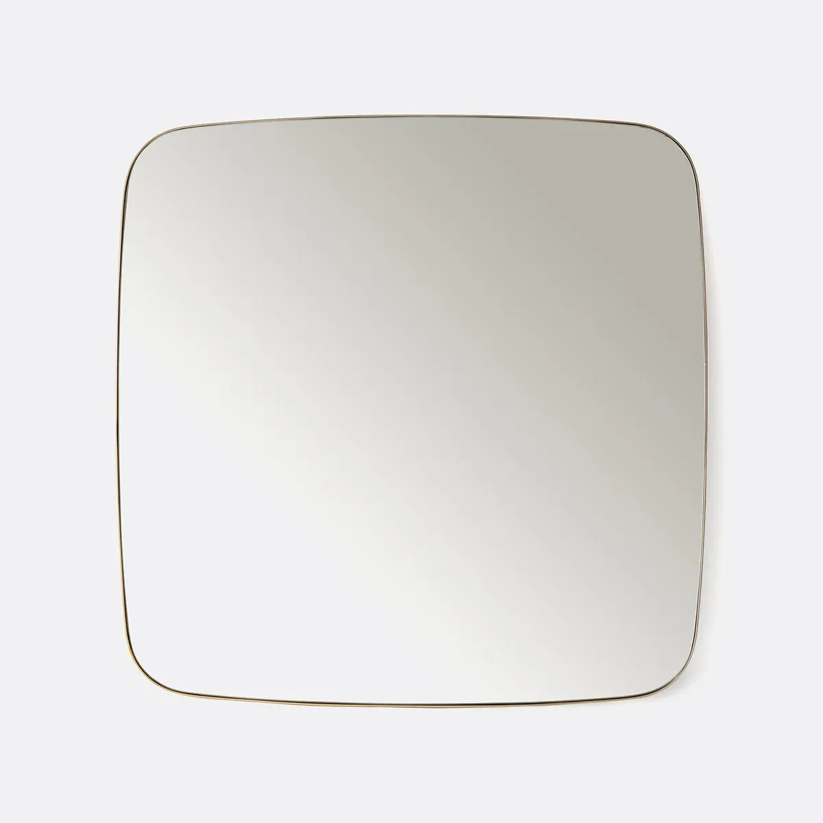 Iodus Square Wall Mirror - Brass, Iron product