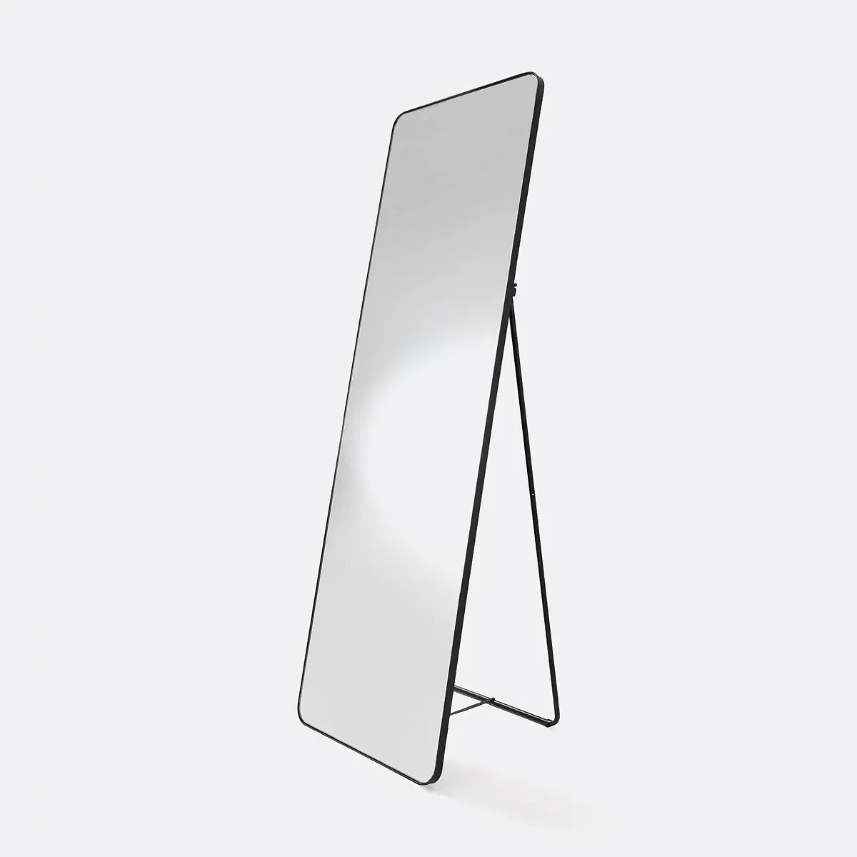 Iodus Standing Mirror with Stand - Black, Iron product