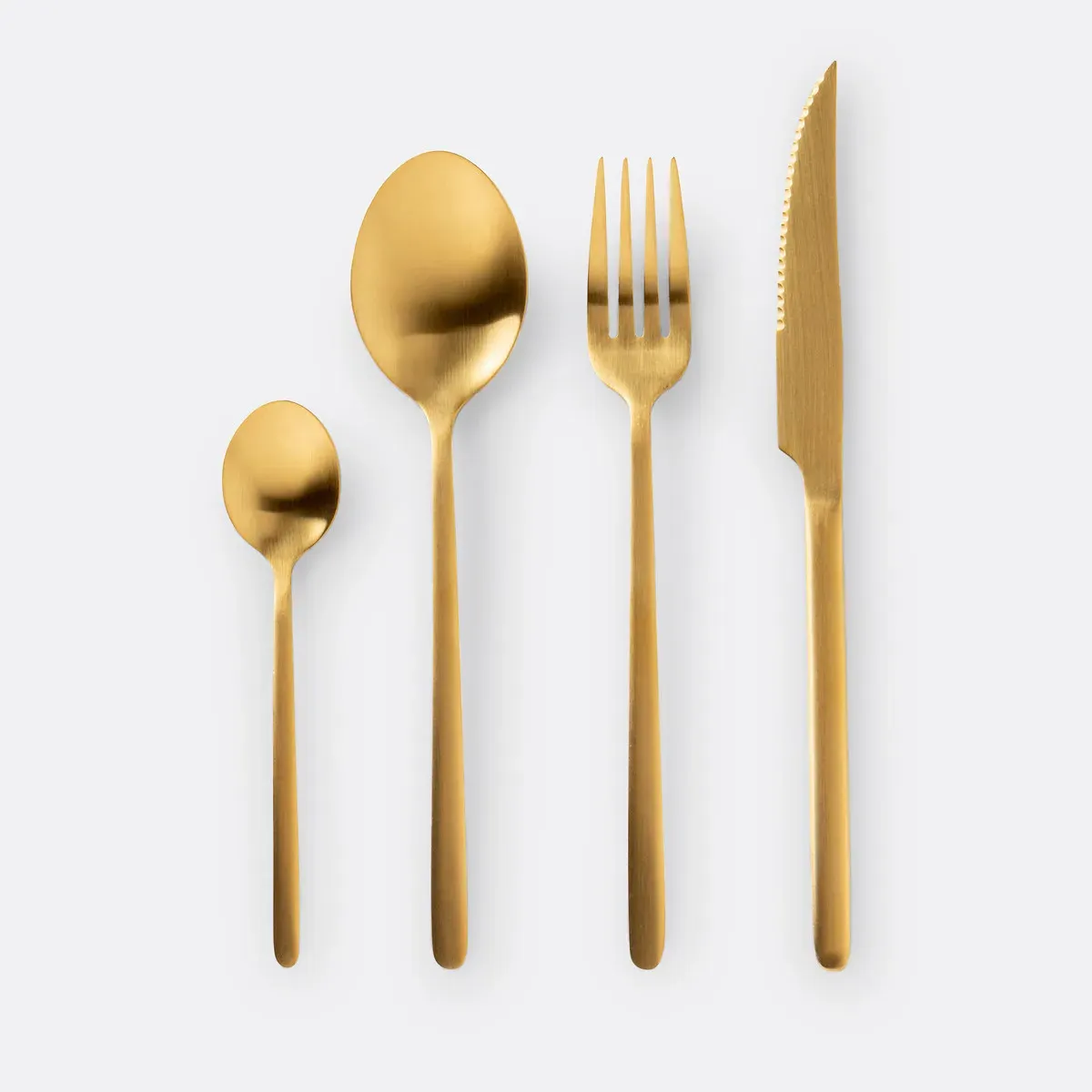 Isaure 24-Piece Cutlery Set - Gold, Stainless Steel product