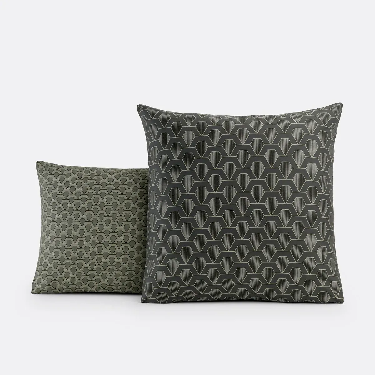 Jacob Cotton Satin Pillowcase - Grey, Khaki product