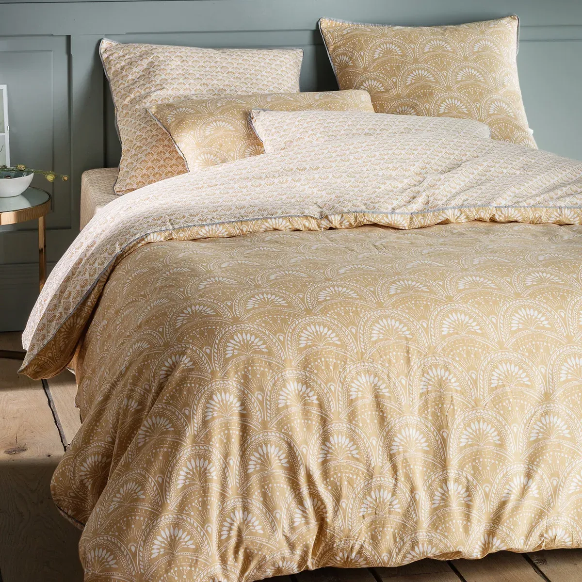 Jaipur Palm Leaf Print Pillowcase - Cotton alternate view