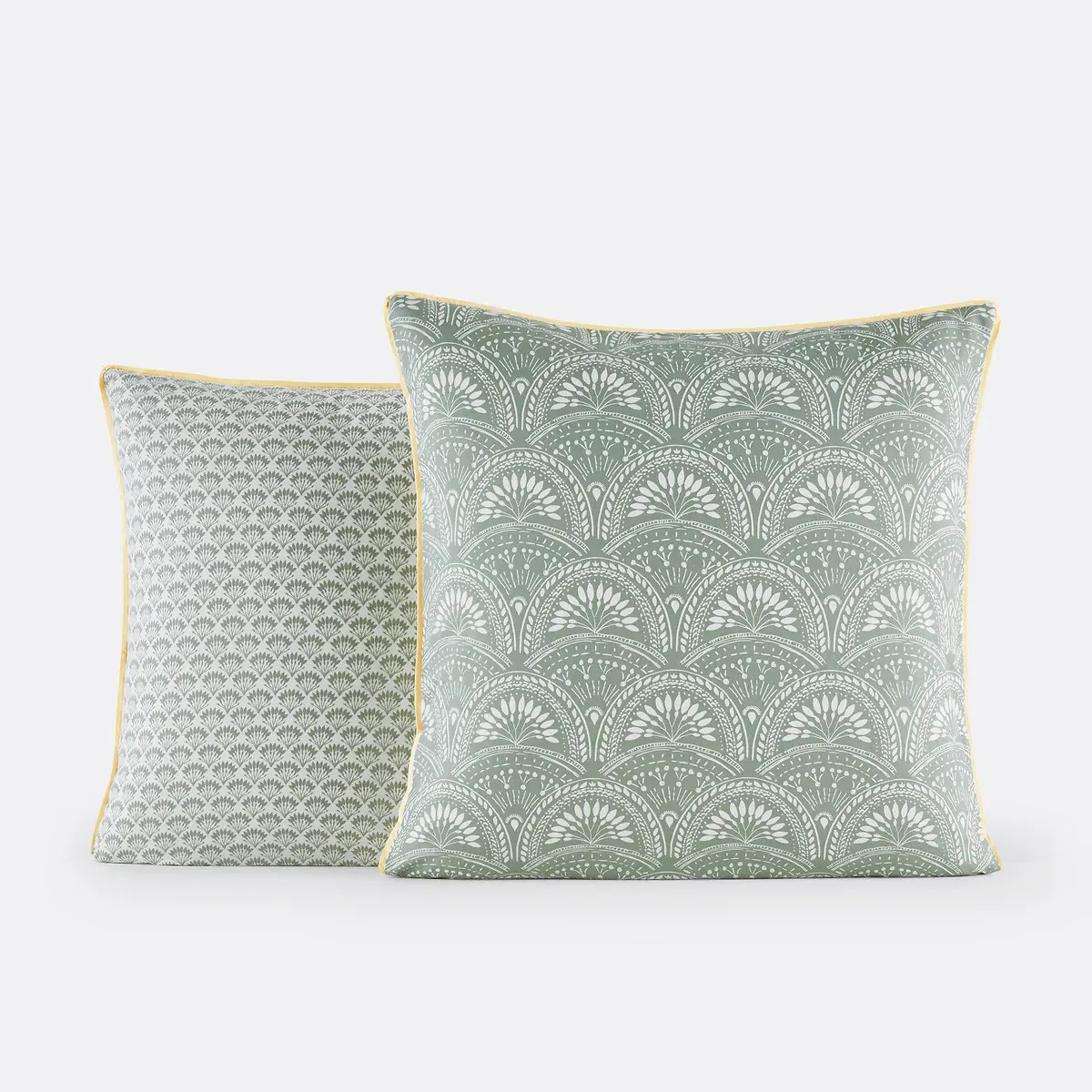 Jaipur Pillowcase - Green, Washed Cotton alternate view