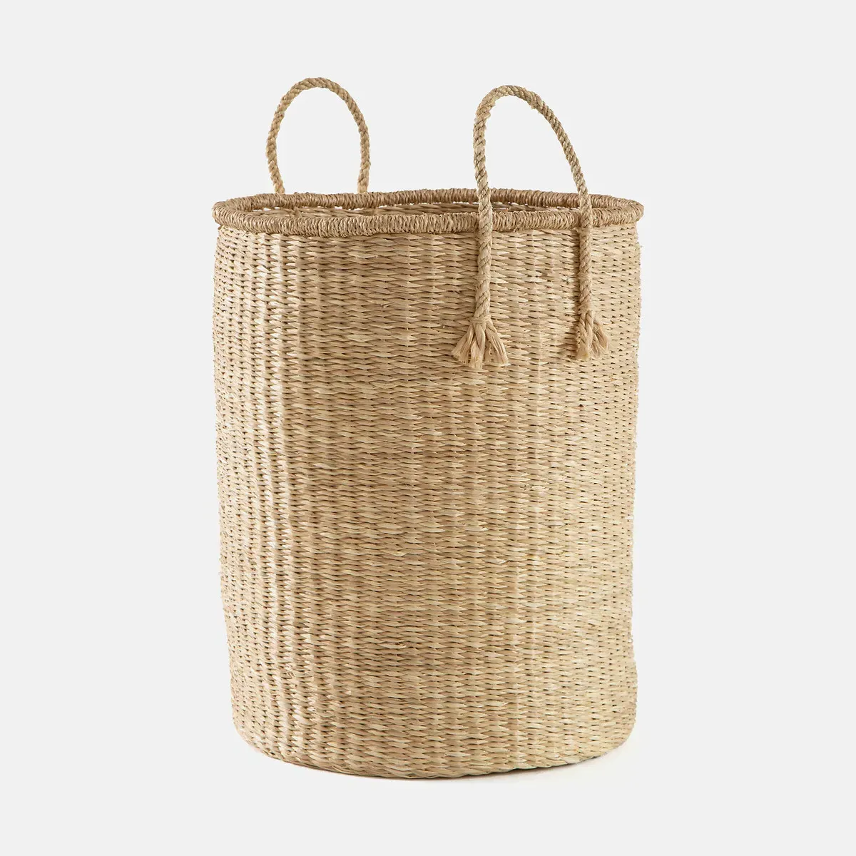 Jak Tall Storage Basket with Handles - Natural, Seagrass product
