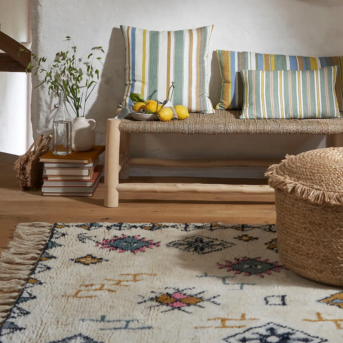 Jalna Berber-Style Wool Rug - Multi-Coloured alternate view