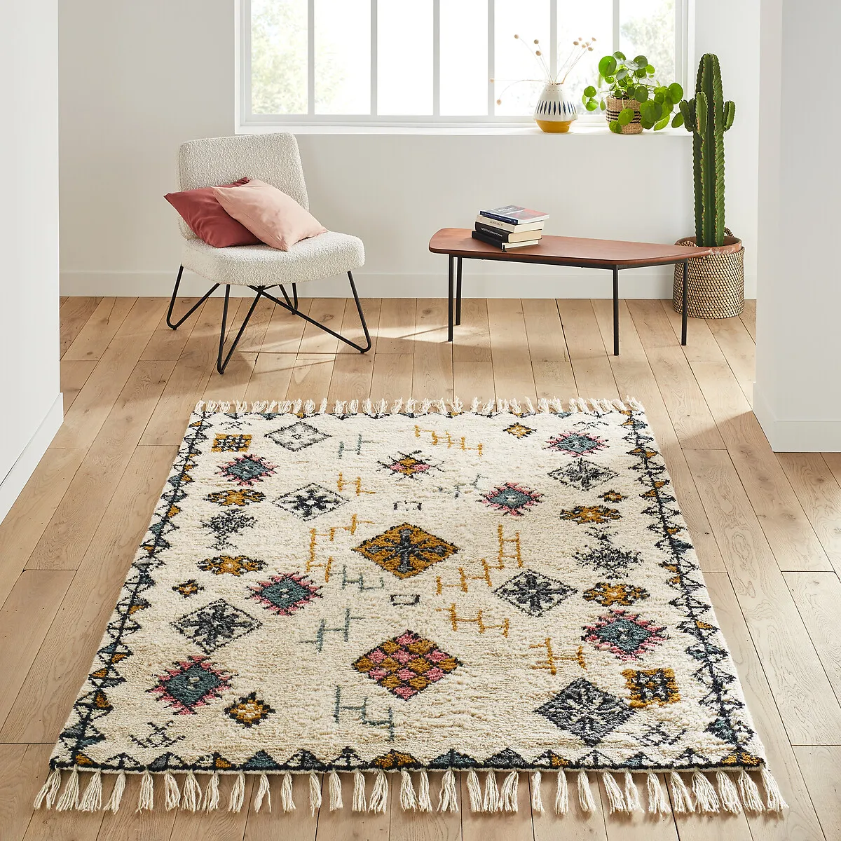Jalna Berber-Style Wool Rug - Multi-Coloured product