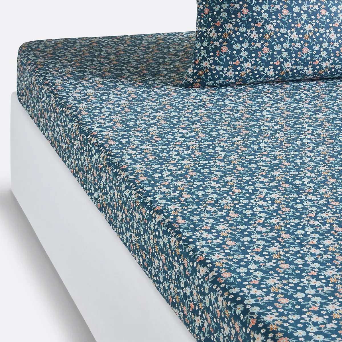 Jane Floral Fitted Sheet - Washed Cotton product