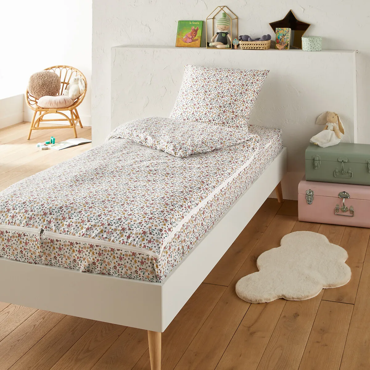 Jane Floral Micro-Print Bed Set - Cotton product