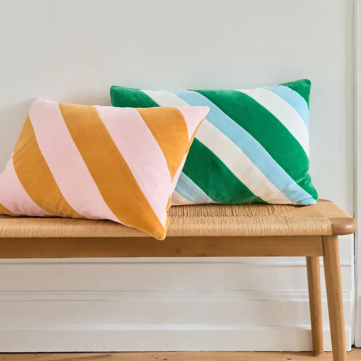 Jasper Velvet Cushion Cover - Pink, Cotton alternate view