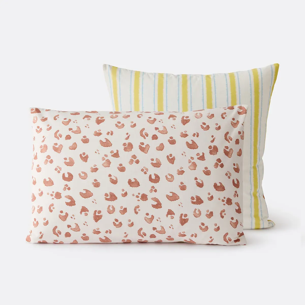 Javad Leopard Print Cotton Pillowcase - Striped product