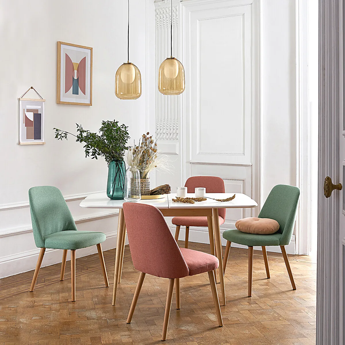 Jimi Extendable Dining Table - White, MDF alternate view