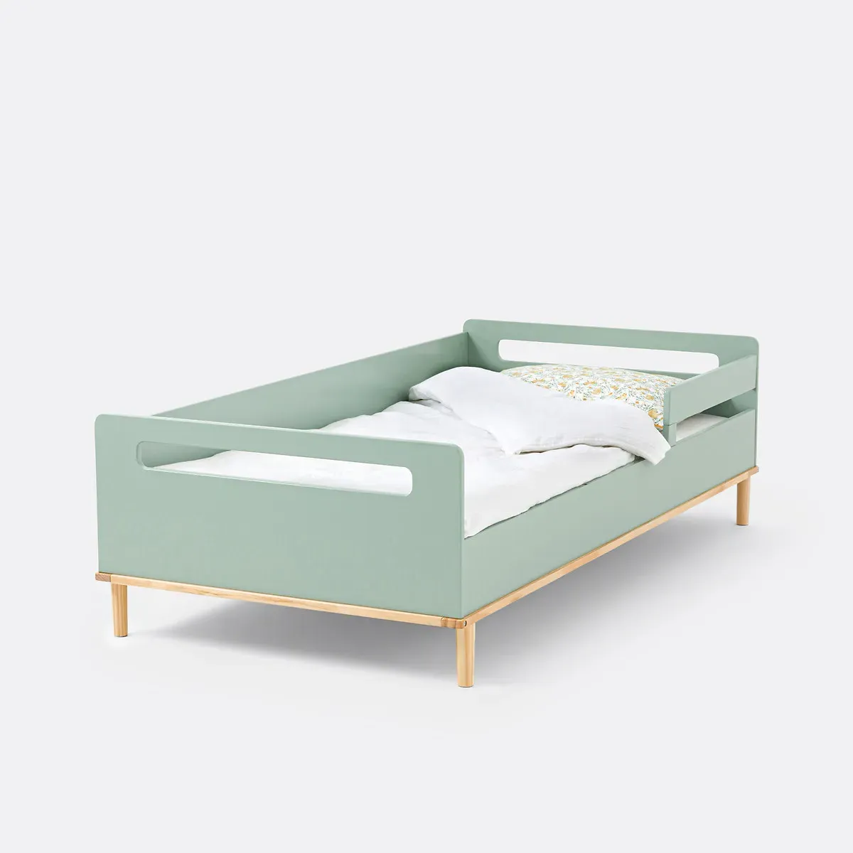 Jimi Sofa Bed with Safety Barrier - Grey-Green, MDF product