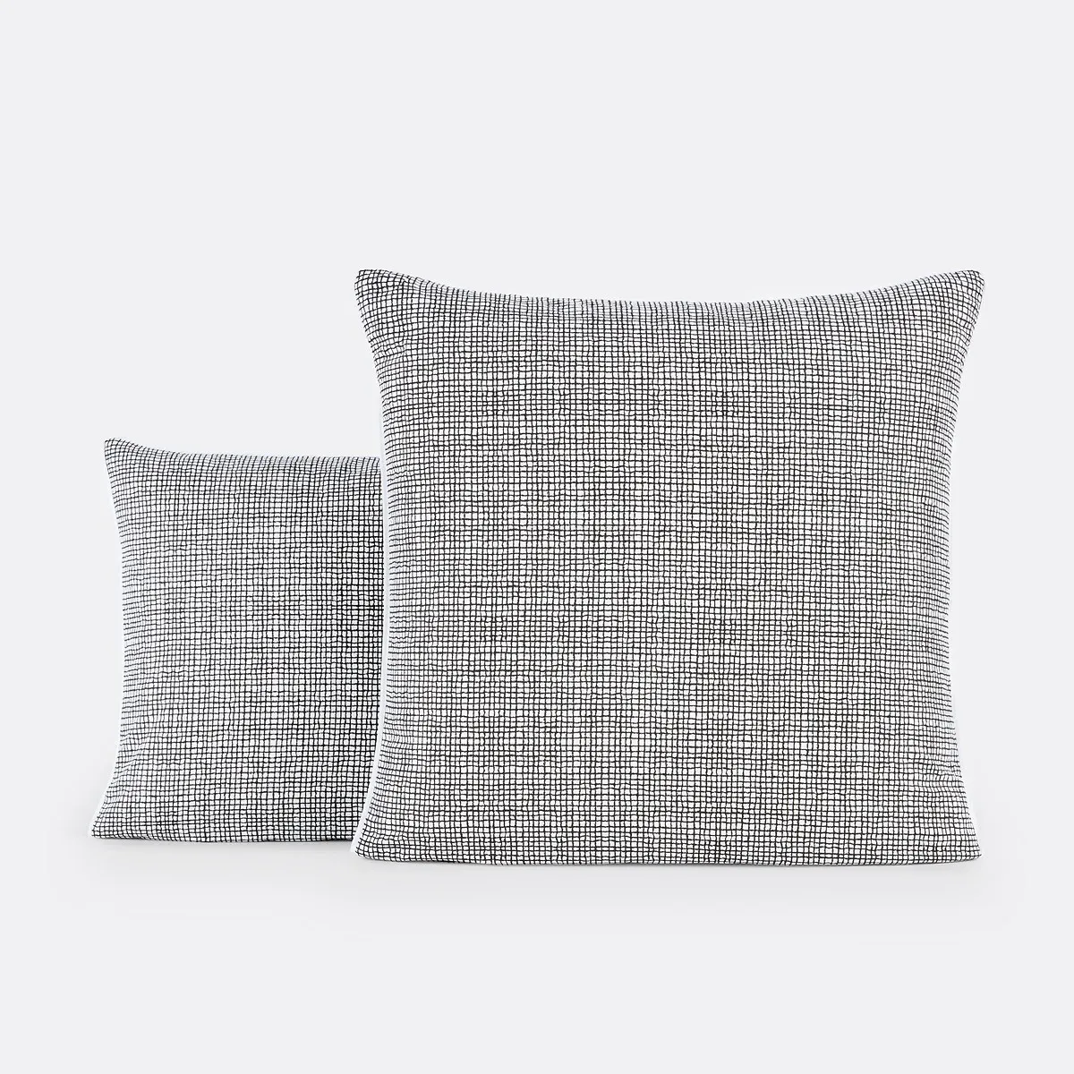 Jinties Square Pillowcase - Black, White, Cotton product