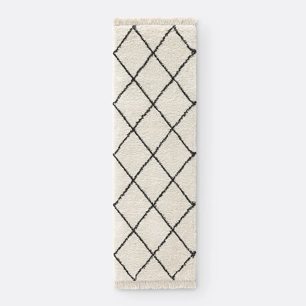 Jiraya Berber-Style Runner - White, Polypropylene alternate view