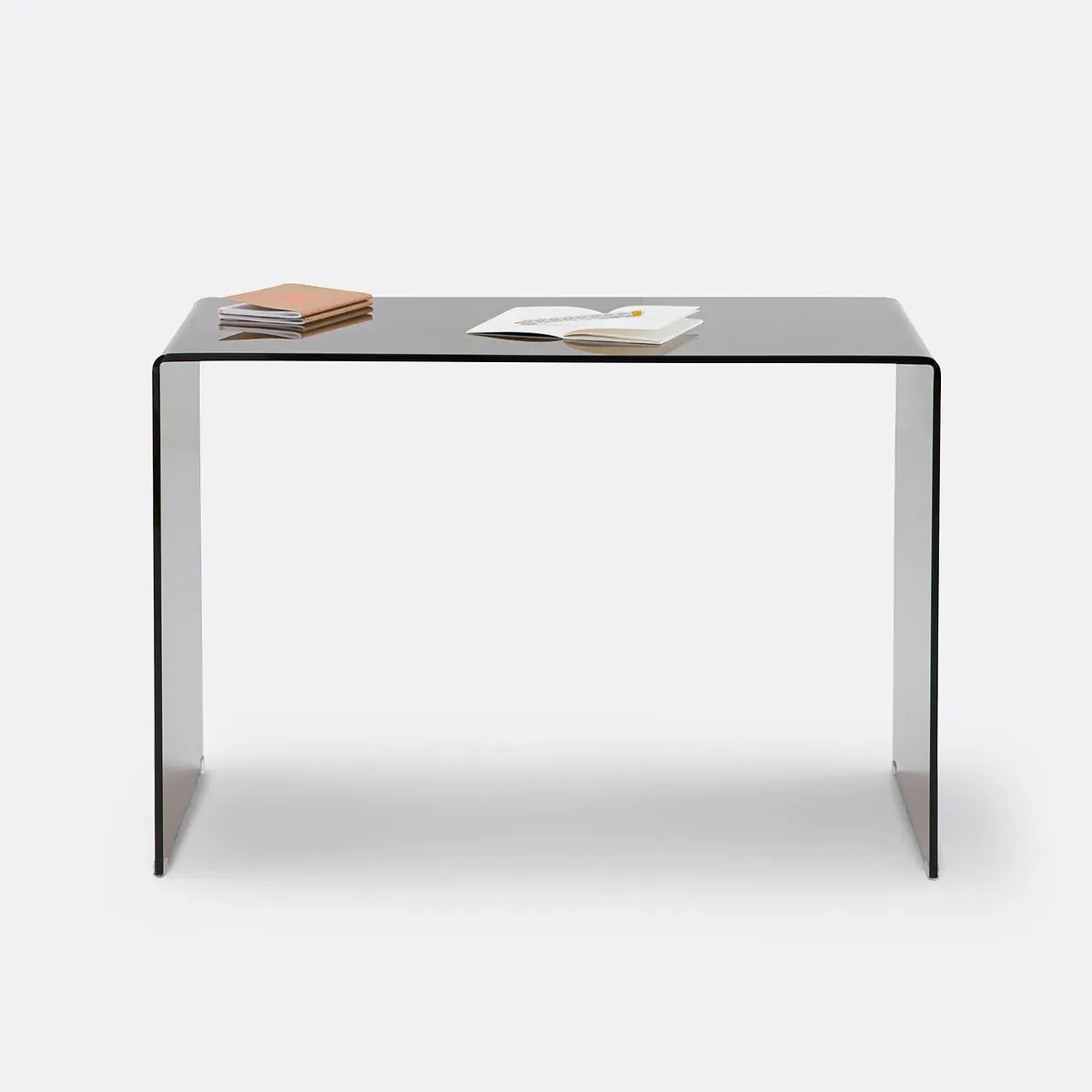 Joan Console Desk - Smoky, Tempered Glass alternate view