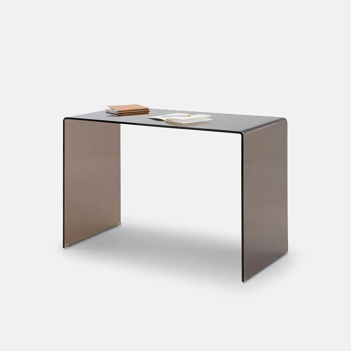 Joan Console Desk - Smoky, Tempered Glass product