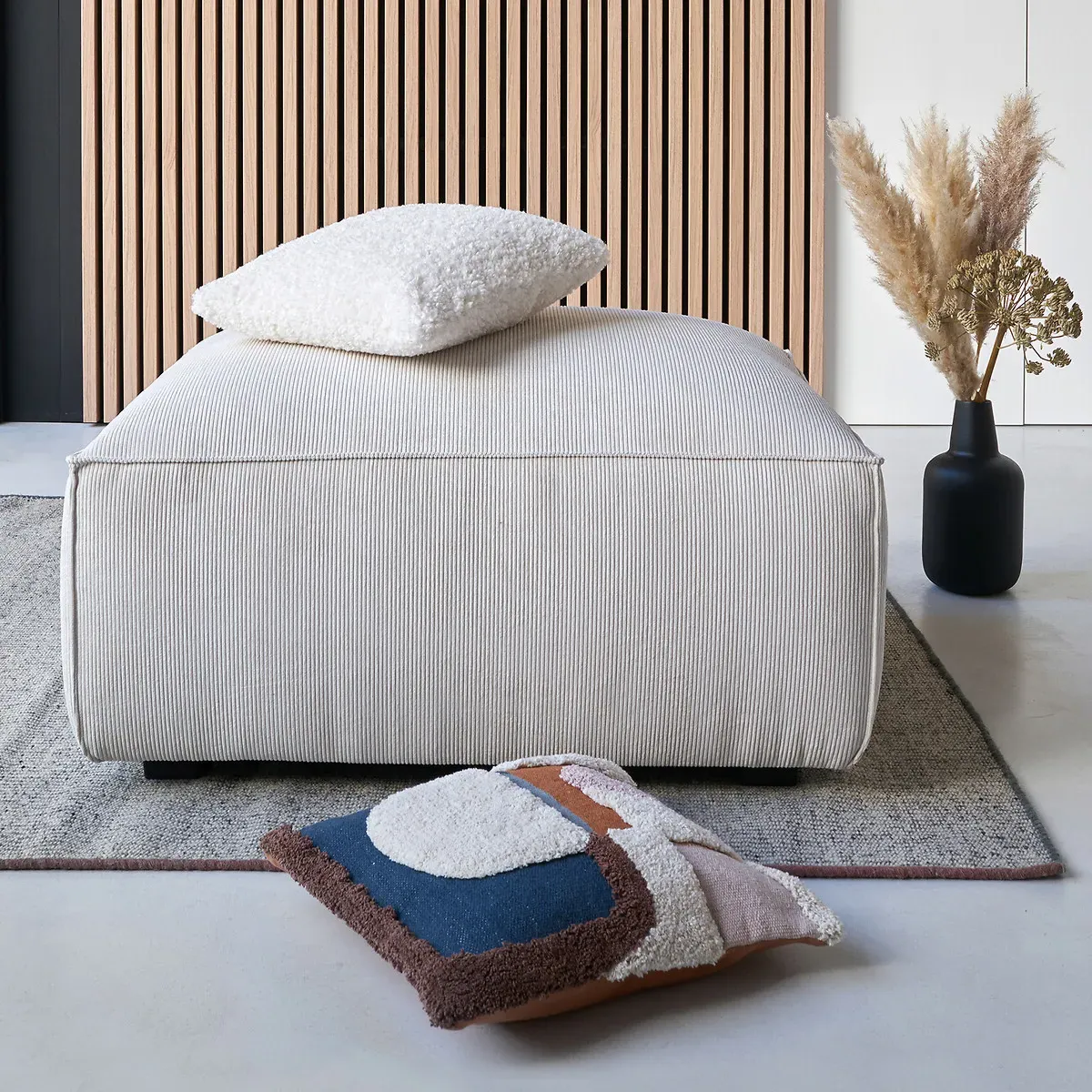 Joan Tufted Cushion Cover - Multi-Coloured, Cotton alternate view