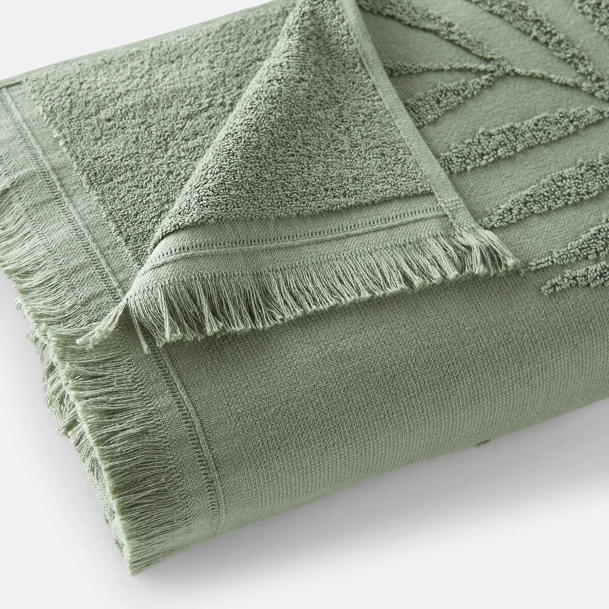 Jobe 500 G/m2 Terry Towel - Sage Green, Cotton alternate view