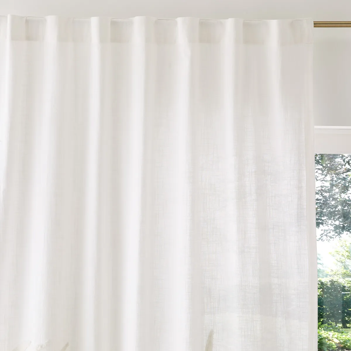 Jobe Hidden Tab Curtain - Ecru, Cotton alternate view