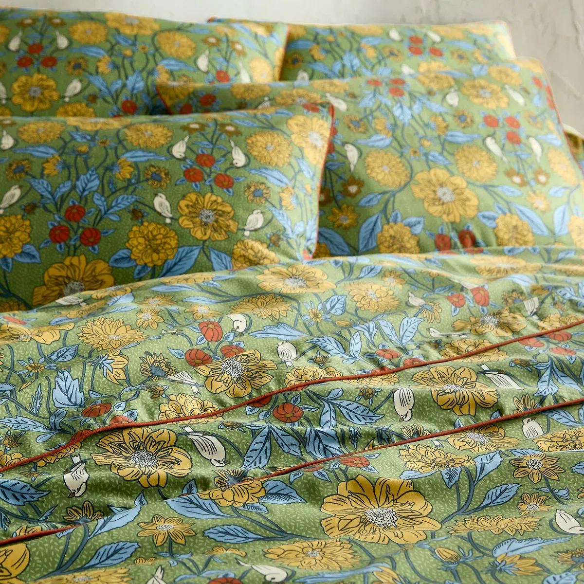 Johanna Duvet Cover - Printed, Cotton Satin alternate view