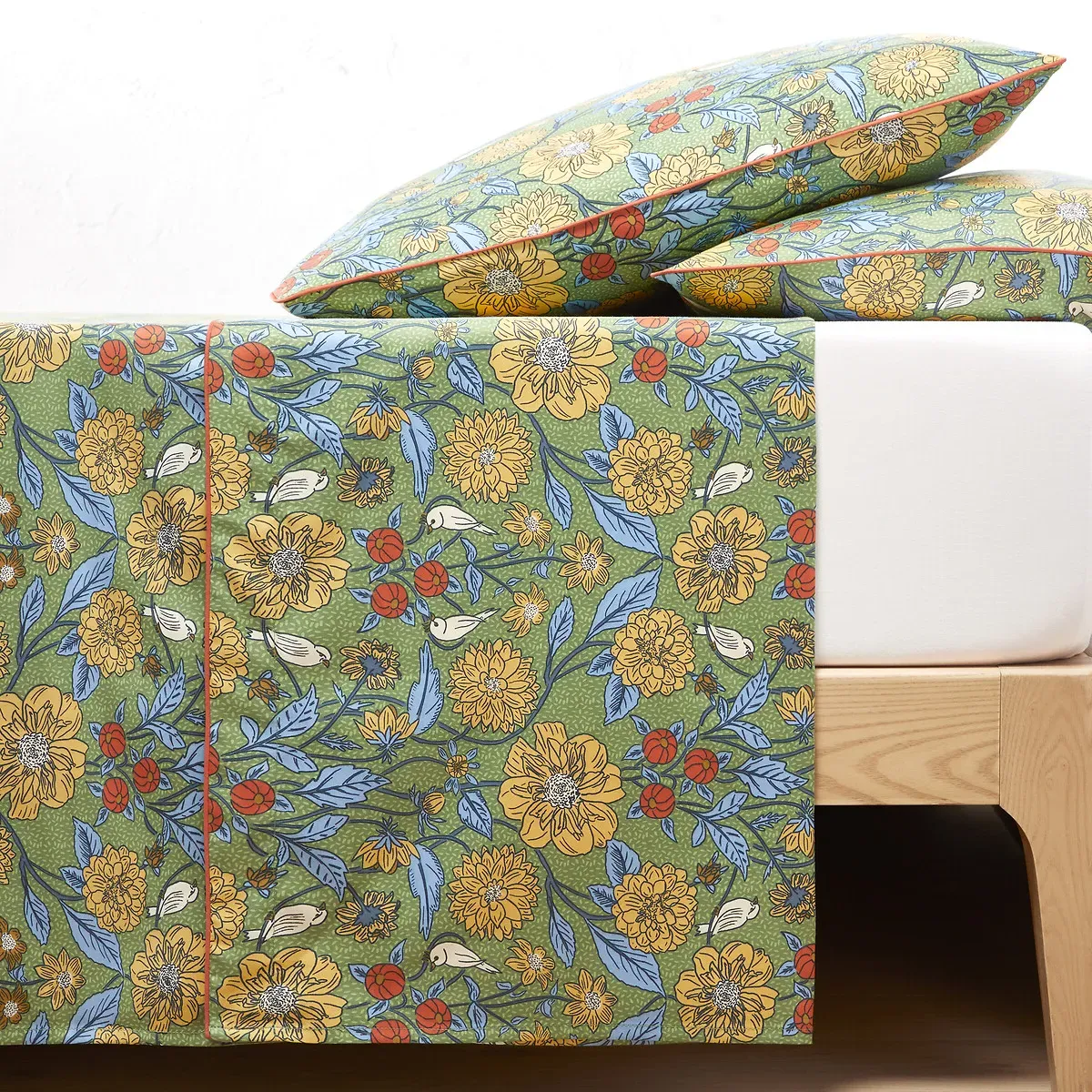 Johanna Flat Sheet - Printed, Cotton Satin product