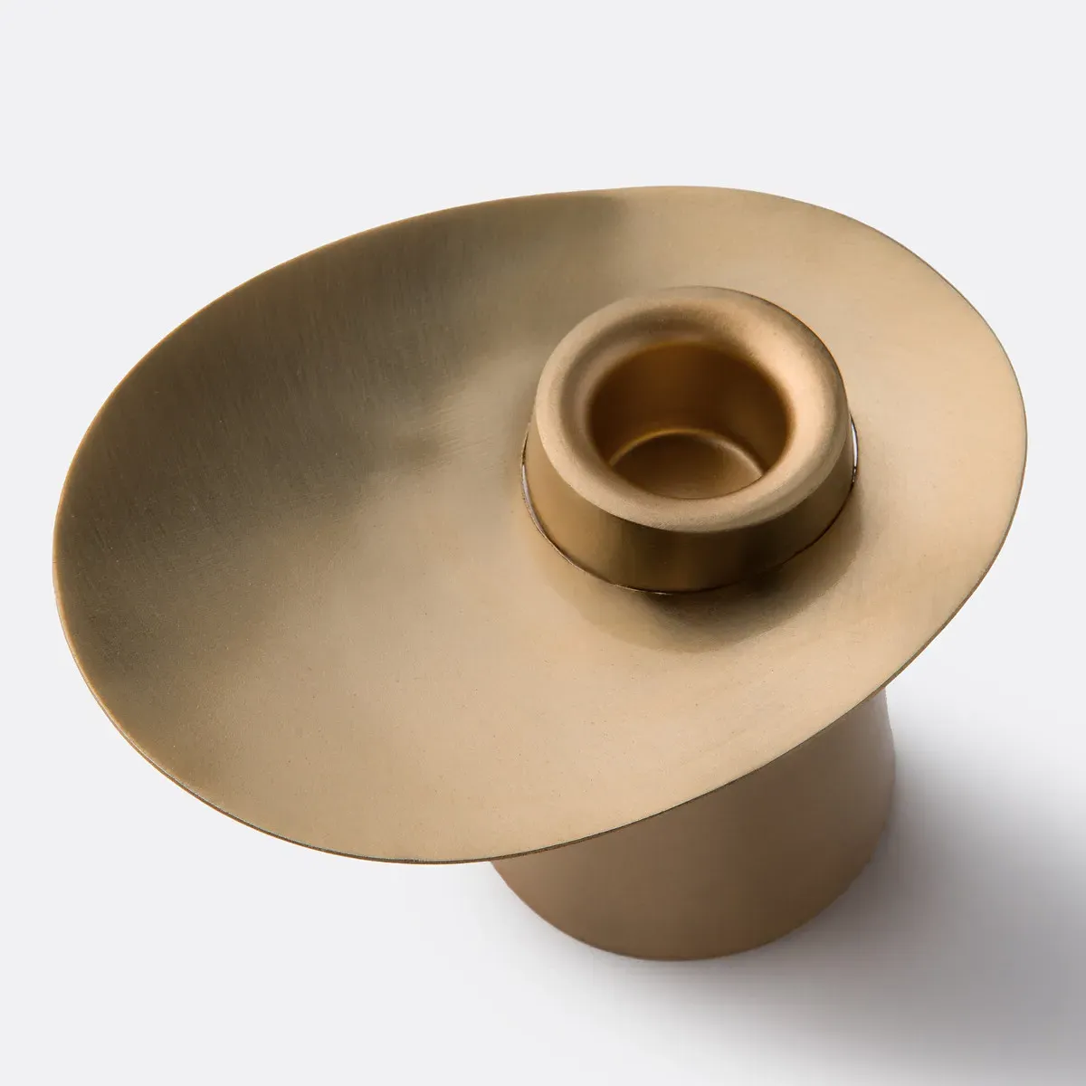 Jory Candlestick H8cm - Brass, Steel alternate view
