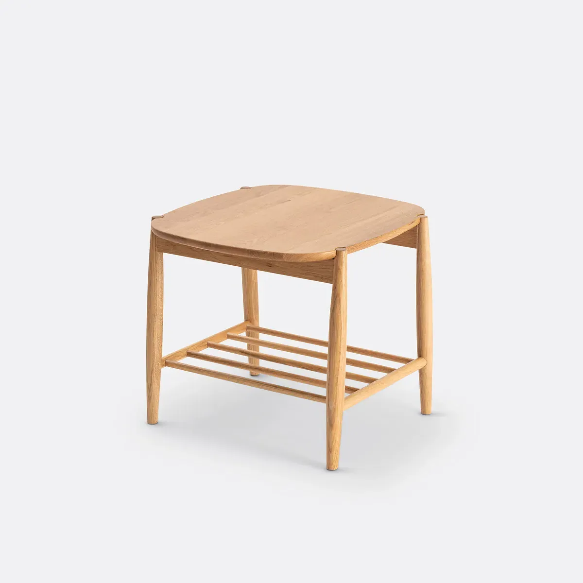 Jucca Bedside Table with Shelf - Oak, Solid Oak product