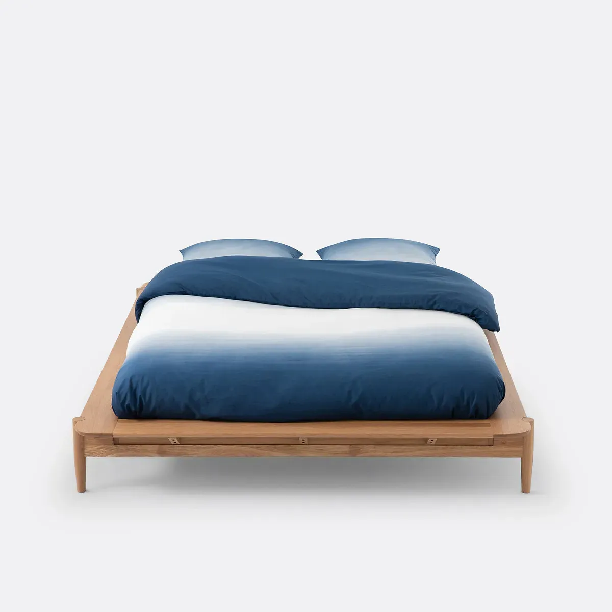 Jucca King Size Bed Frame - Oak, Solid Oak alternate view