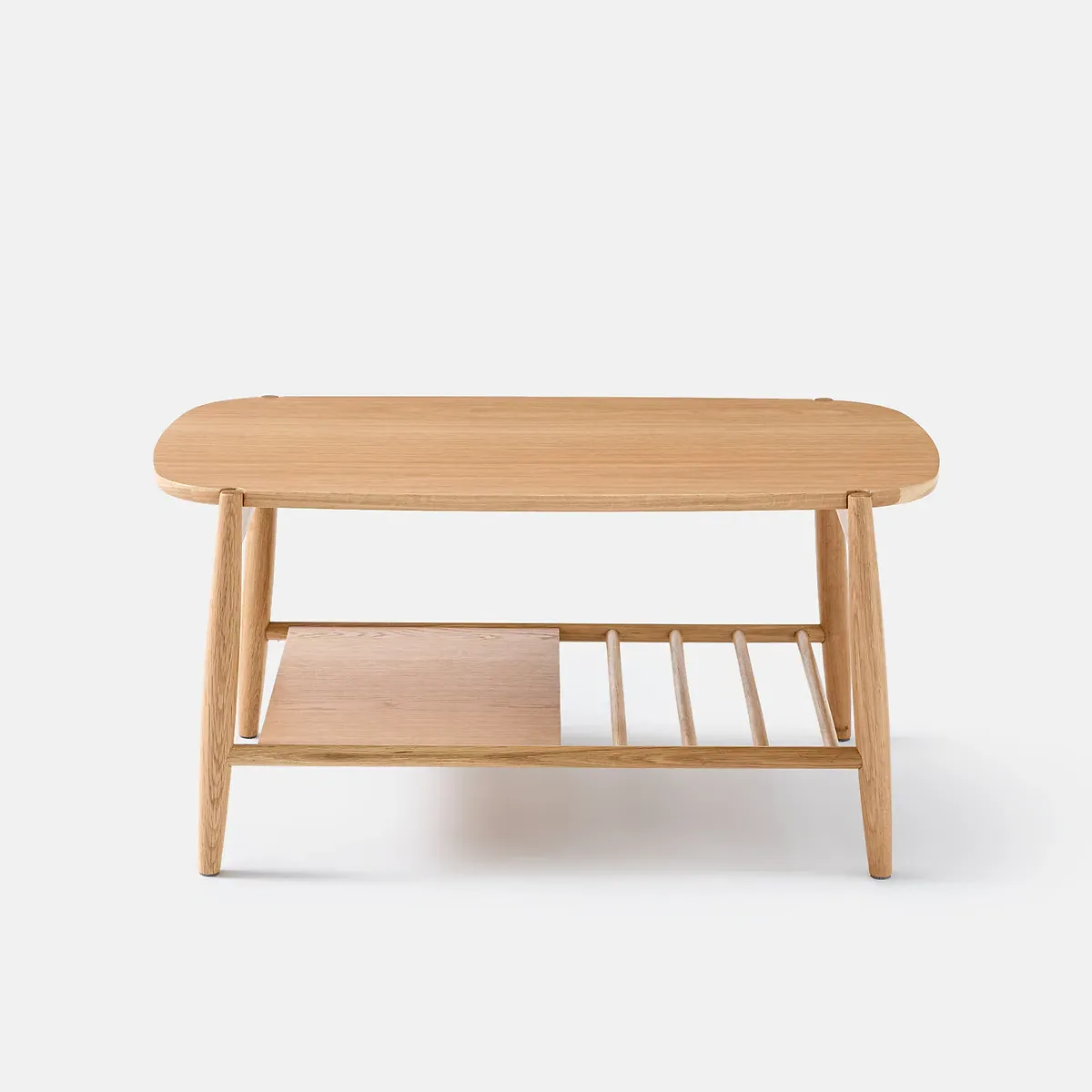 Jucca Two-Tier Coffee Table - Oak, Solid Oak alternate view