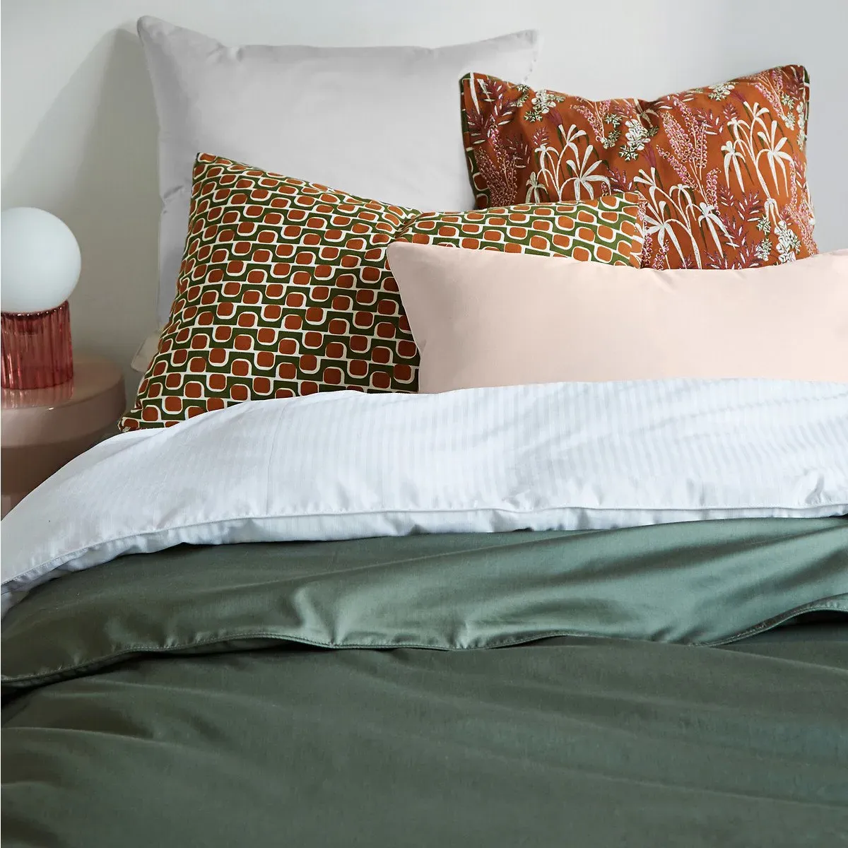Juliette Pillowcase - Printed, Washed Cotton alternate view