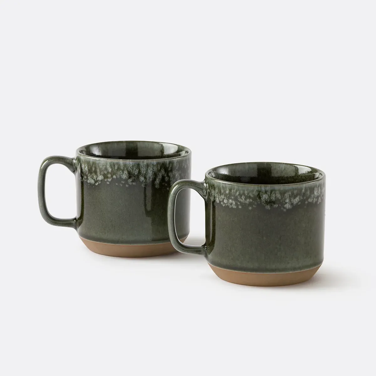 Julio Set of 2 Ceramic Mugs - Khaki Green product